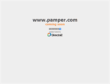 Tablet Screenshot of pamper.com